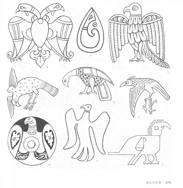 Пермский звериный стиль орнамент