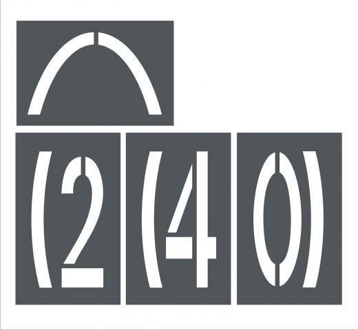 Трафарет дорожной разметки 1.24.1