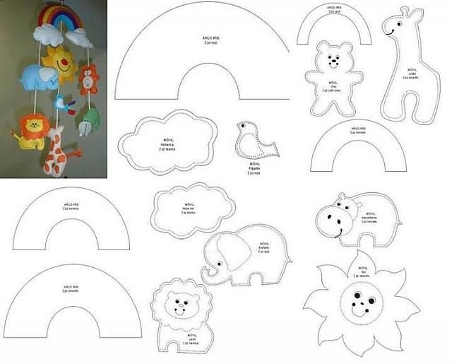 Игрушки из фетра с выкройками для начинающих пошагово