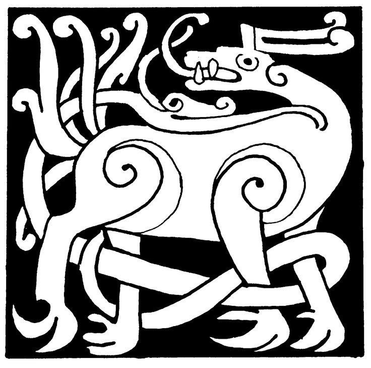 Зооморфный Бурятский орнамент