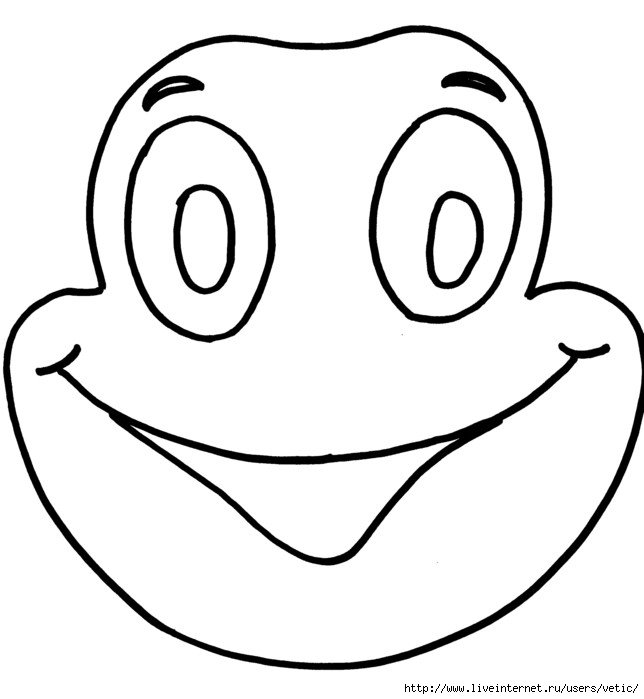 Голова лягушки раскраска