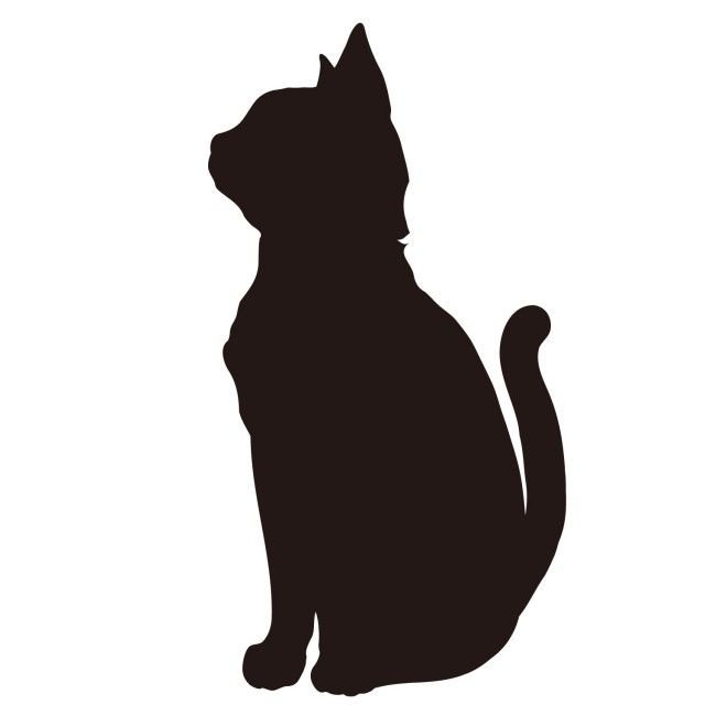 Силуэты котов и кошек
