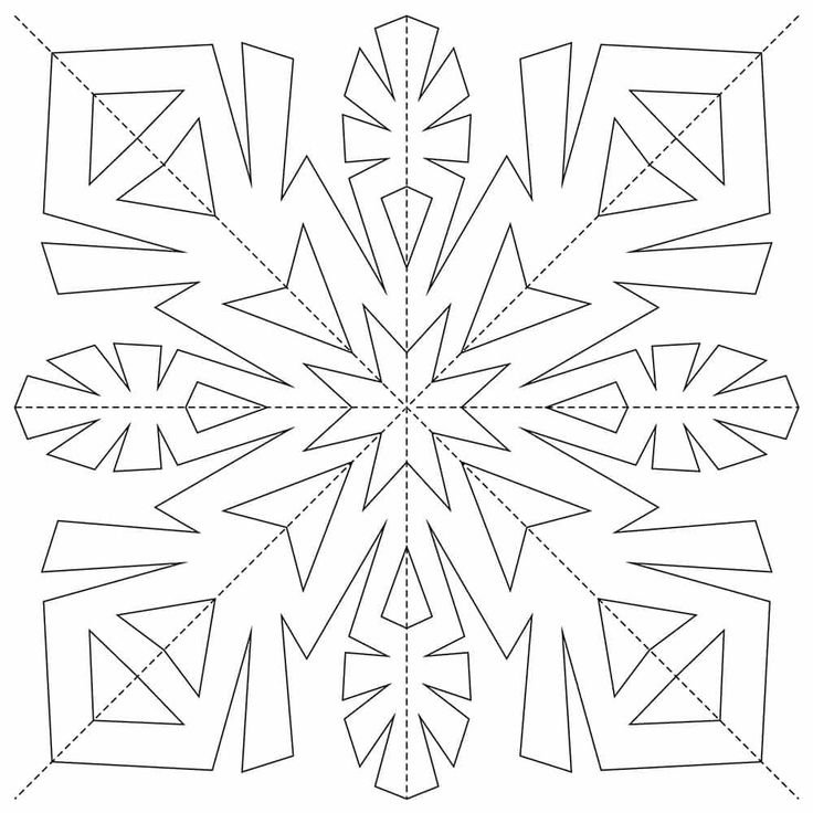 Шаблоны на новый год снежинки