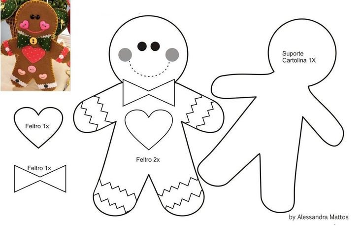 Игрушки из фетра выкройки