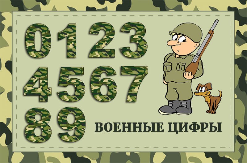 Камуфляжные цифры