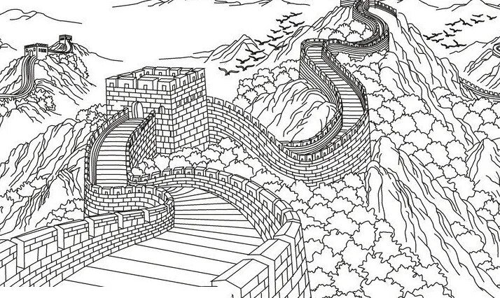 Нарисовать Великую китайскую стену