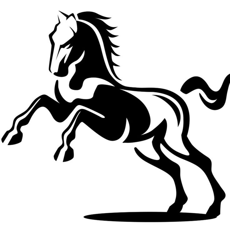 Трафарет лошади