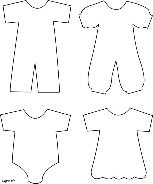 Трафареты одежды для детей