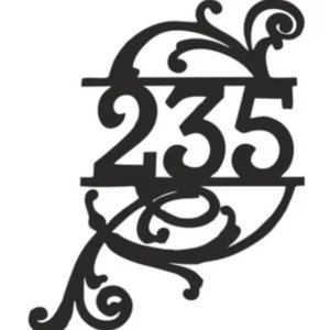 Адресная табличка из металла лазерная