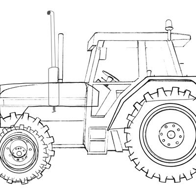 Раскраски трактор МТЗ 82