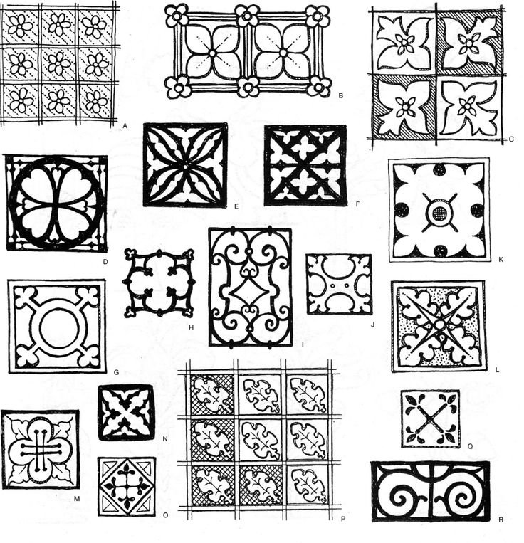 Узоры квадратные в квадрате