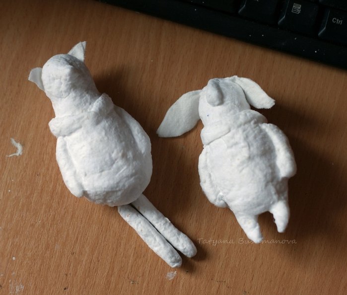 Ватное папье маше