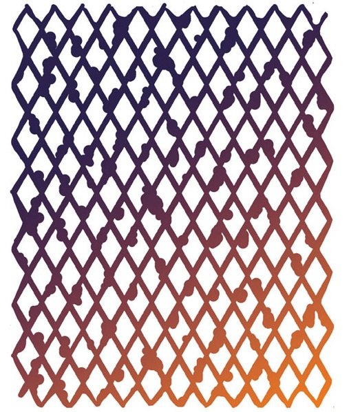 Трафарет ромбики для декора