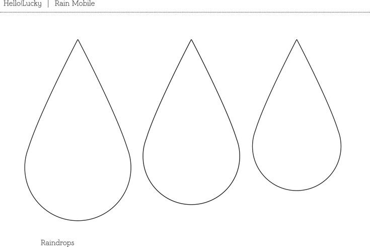 Капля трафарет для вырезания