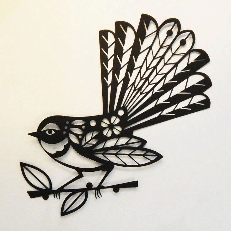 Трафарет птицы