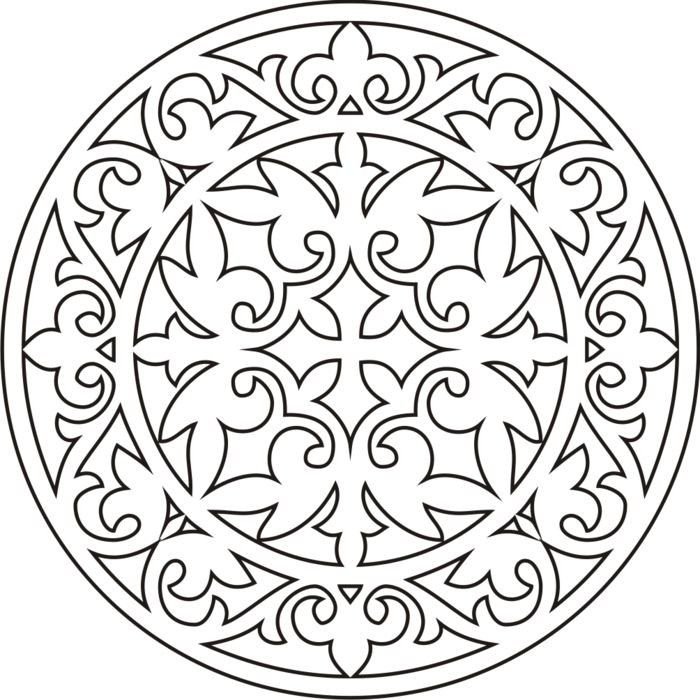 Круглый орнамент
