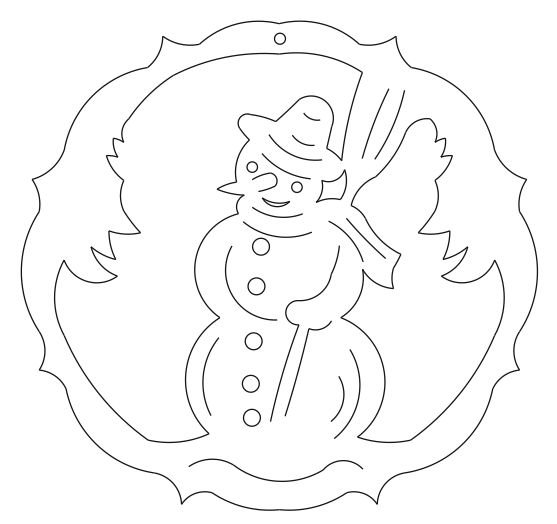 Новогодние рисунки для выпиливания