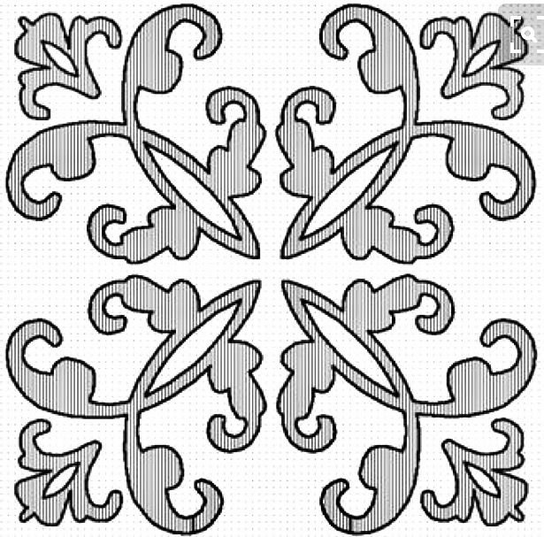 Орнамент трафарет