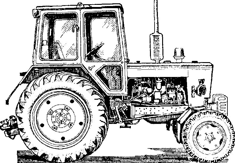 Габариты трактора ЮМЗ 6