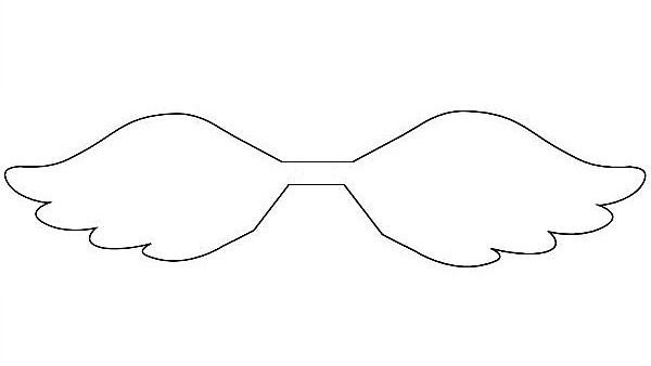 Крылья снитча трафарет
