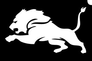 Тигр трафарет