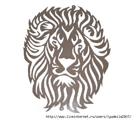 Трафареты для декора Лев
