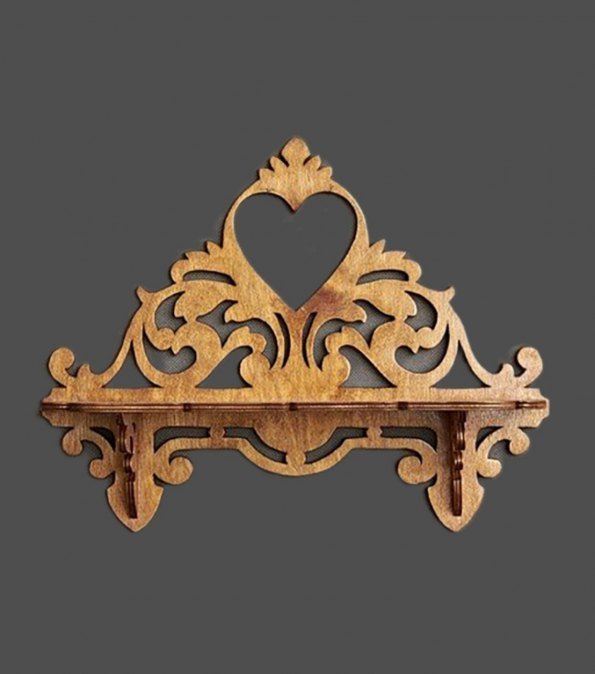 Полка настенная резная