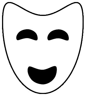 Театральные маски шаблоны для печати