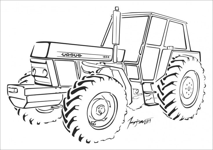 Раскраска трактор Беларус МТЗ-82