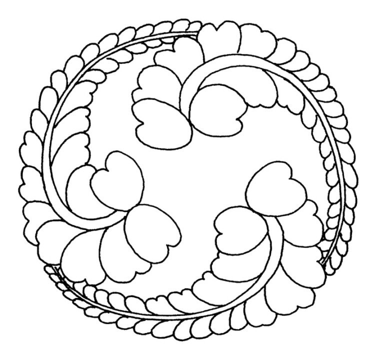 Орнамент раскраска для детей
