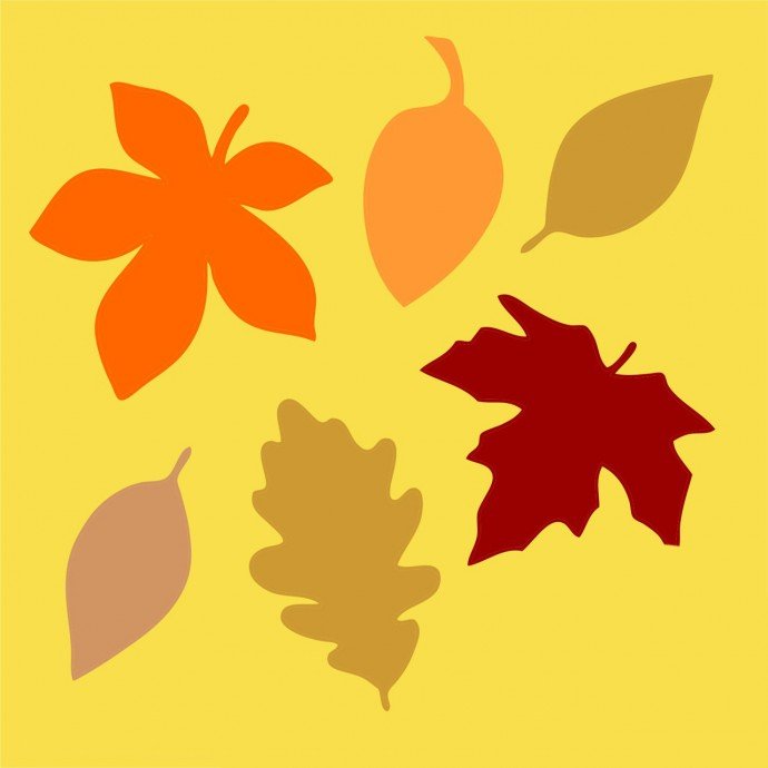 Гирлянда из осенних листочков