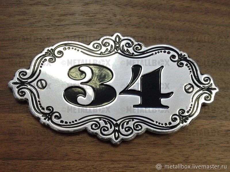 Красивые номерки на дверь