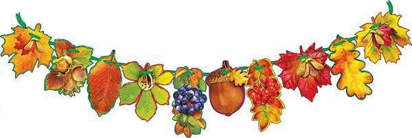 Осенняя гирлянда в детский сад