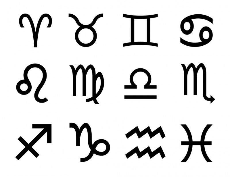 Пиктограммы знаков зодиака