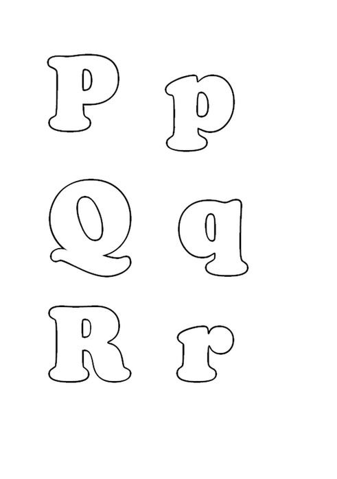 Трафарет букв английского алфавита