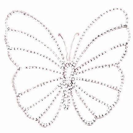 Шаблон бабочки для броши из бисера