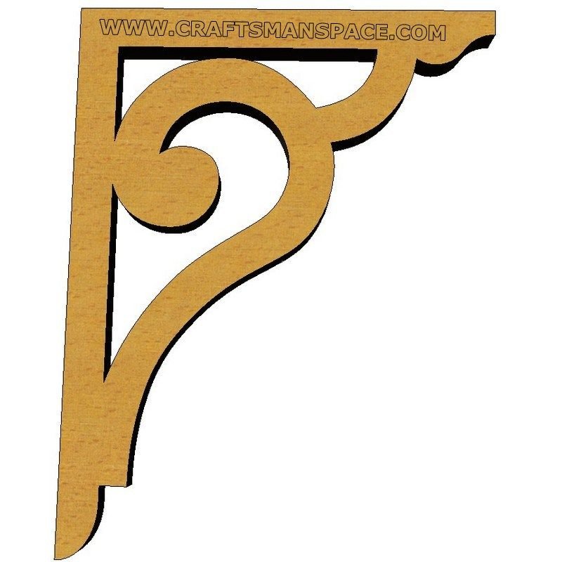 Уголок фигурный для полки