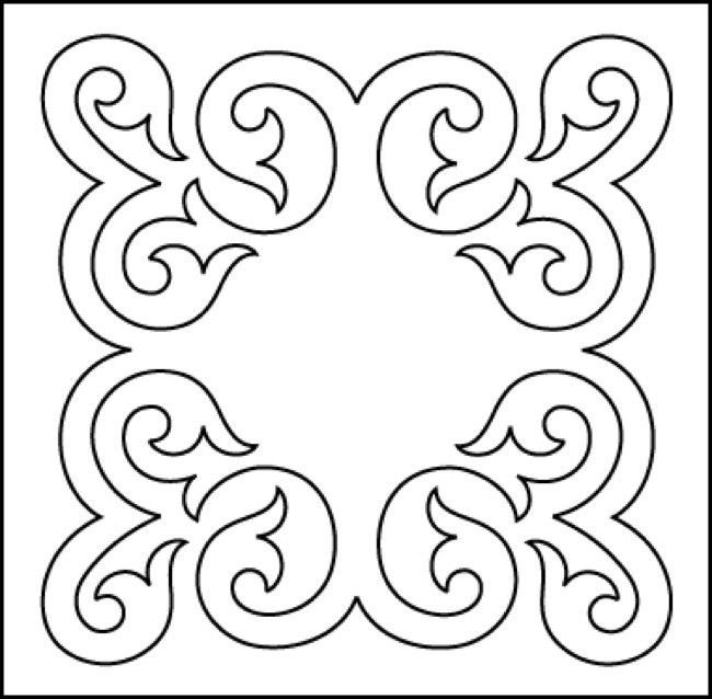 Орнамент трафарет