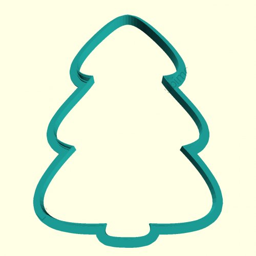 Форма для печенья елочка