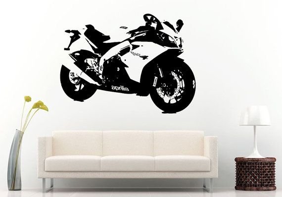 Наклейки на стену мотоцикл