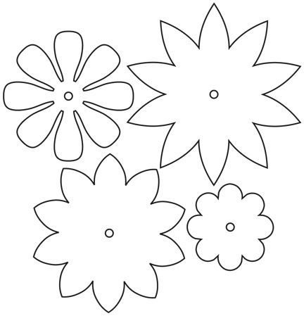 Цветы для вырезания