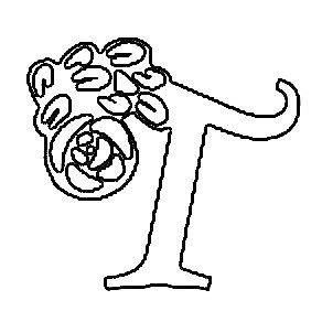 Вытынанки буква т