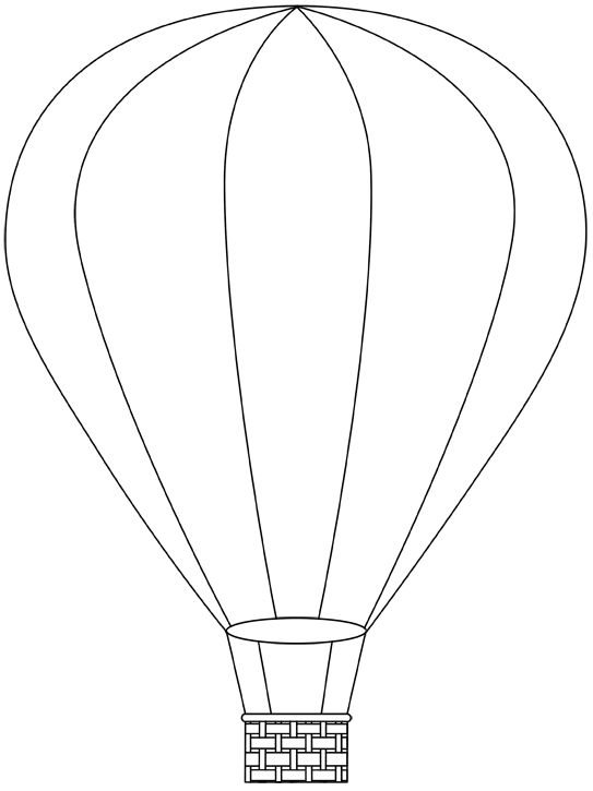 Воздушный шар раскраска
