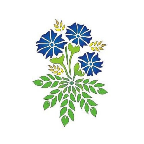 Трафарет василька