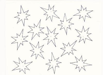 Трафарет Звёздочки