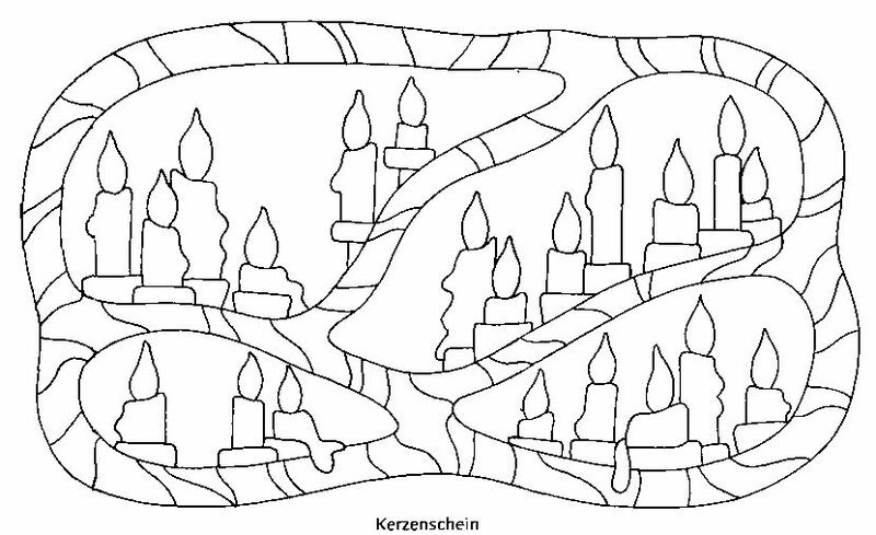Новогодний витраж для детей