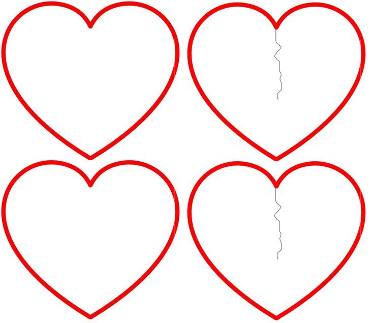 Трафарет сердечки