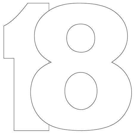 Восьмерка трафарет для торта