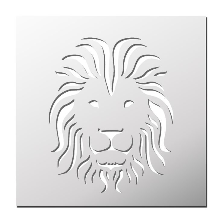 Трафареты для декора Лев