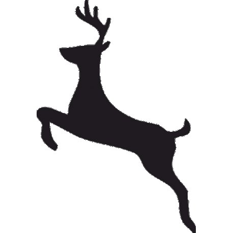 Олень на стену трафарет